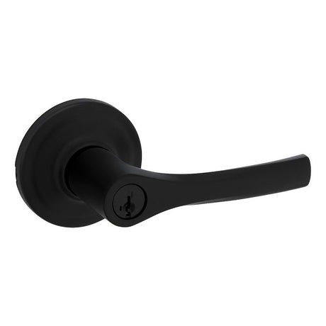 Weiser Elements Henley 9GLC5350-106 Entry Door Handle, Lever Handle, Matte Black, Zinc, Re-Key Technology: SmartKey