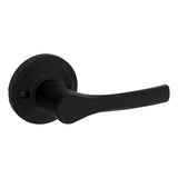 Weiser Elements Henley 9GLC120-112 Dummy Door Handle, Lever Handle, Transitional Design, Matte Black
