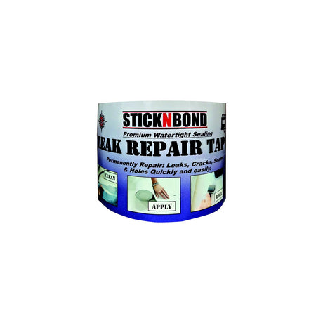 Leisure Time 60023 StickNBond Roof Seam Repair Tape, White