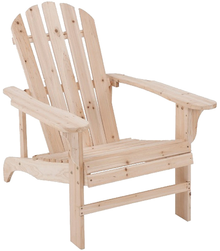 Seasonal Trends JN-16N Adirondack Chair, 5-1/4 in W, 20-1/2 in D, 36-3/4 in H, Cypress Seat, Cypress Frame