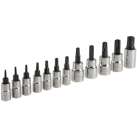Craftsman 1/4 and 3/8 in. drive 6 Point Torx Bit Socket Set 12 pc ...
