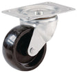 Shepherd Hardware 9392 Swivel Caster, 2 in Dia Wheel, 3/4 in W Wheel, Polypropylene Wheel, Black, 125 lb