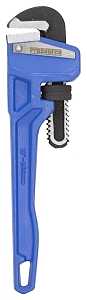 Vulcan JL40110 Pipe Wrench, 25 mm Jaw, 10 in L, Serrated Jaw, Carbon Steel, Powder-Coated, Heavy-Duty Handle