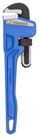 Vulcan JL40110 Pipe Wrench, 25 mm Jaw, 10 in L, Serrated Jaw, Carbon Steel, Powder-Coated, Heavy-Duty Handle