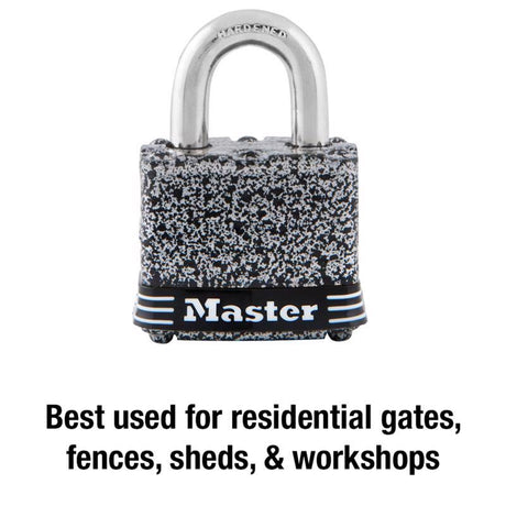 Master Lock 1-5/16 in. H X 1 in. W X 1-9/16 in. L Steel Double Locking Weather-Resistant Padlock