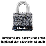 Master Lock 1-5/16 in. H X 1 in. W X 1-9/16 in. L Steel Double Locking Weather-Resistant Padlock