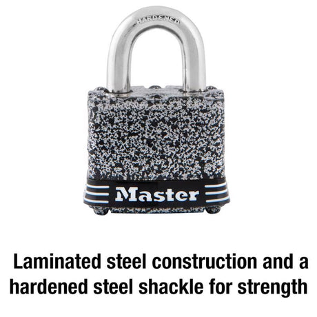 Master Lock 1-5/16 in. H X 1 in. W X 1-9/16 in. L Steel Double Locking Weather-Resistant Padlock