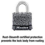 Master Lock 1-5/16 in. H X 1 in. W X 1-9/16 in. L Steel Double Locking Weather-Resistant Padlock