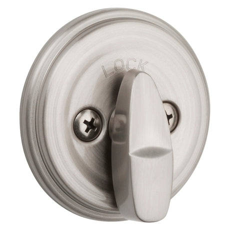 Kwikset 99800-123 Deadbolt, 1 Grade, Metal, Satin Nickel, 2-3/8, 2-3/4 in Backset, KW1, K4 Keyway