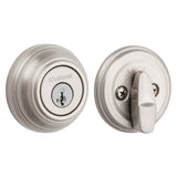 Kwikset 99800-123 Deadbolt, 1 Grade, K4 Key, Metal, Satin Nickel, 2-3/8 to 2-3/4 in Backset, KW1 Keyway