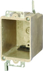 fiberglassBOX 9363-EWK Electrical Box, 1-Gang, Fiberglass Reinforced Polyester BMC, Beige/Tan, Bracket Mounting