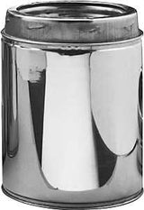 Selkirk 206006 Chimney Pipe, 6 in ID, 8 in OD, 6 in L, Stainless Steel, Pack of 2