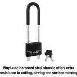 Master Lock 7/8 in. H X 1/4 in. W Steel Double Locking Covered Padlock