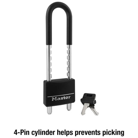 Master Lock 7/8 in. H X 1/4 in. W Steel Double Locking Covered Padlock