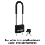 Master Lock 7/8 in. H X 1/4 in. W Steel Double Locking Covered Padlock