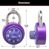 Master Lock 2 in. H X 7/8 in. W X 1-7/8 in. L Steel 3-Digit Combination Combination Padlock