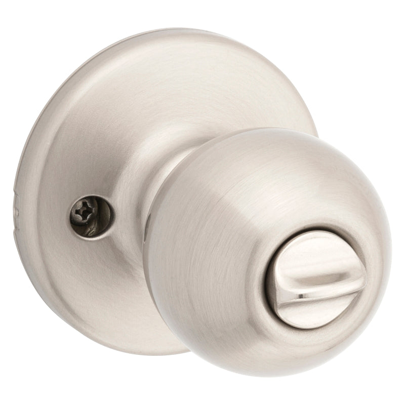 Kwikset 400P156ALRCSK3BX Entry Knob, Satin Nickel, K3 Keyway, 3 Grade, Pack of 3