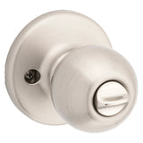 Kwikset 400P156ALRCSK3BX Entry Knob, Satin Nickel, K3 Keyway, 3 Grade, Pack of 3