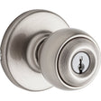 Kwikset 400P 15 6AL RCS K3 V1 Entry Knob, Ball, Polo, Satin Nickel, Zinc, K3, KW1 Keyway
