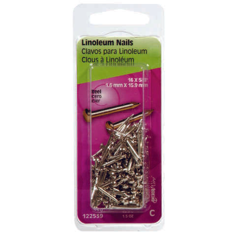 HILLMAN 5/8 in. Binding Nickel Steel Nail Flat Head, Pack of 6