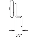 Prime-Line 7/8 in. D X 0.38 in. L Mill Nylon/Steel Roller Assembly 2 pk