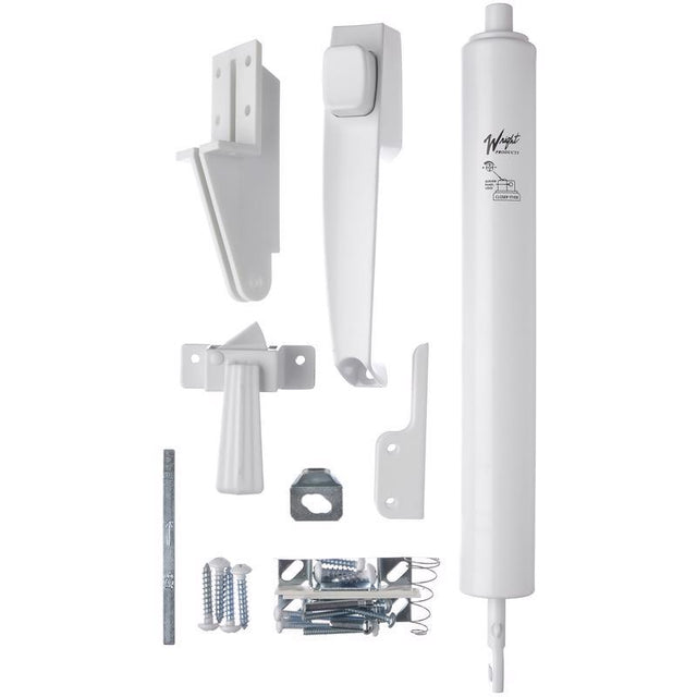 Wright 1-3/4 in. D X 1-3/4 in. L White Steel Lanai Door Repair Kit 1 pk