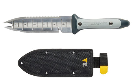 Woodland Tools Co 30-9010-100 Hori Hori Knife, 15 in OAL, Stainless Steel Blade, Serrated Edge Blade, Metal Handle