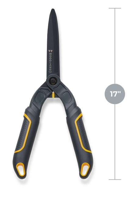 Woodland Tools Co Compact Duralight 20-4004-100 Hedge Shear, Carbon Steel Blade, Cushioned Handle, 17 in OAL