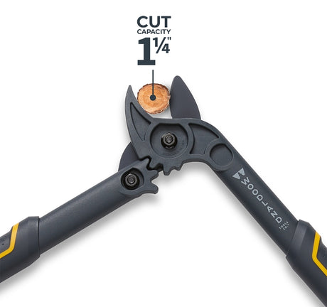 Woodland Tools Co Compact Duralight 25-3004-100 Lopper, 1-1/4 in Cutting Capacity, Steel Blade, Cushioned Handle