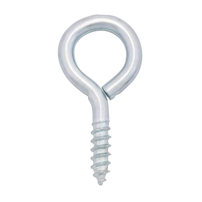 Hampton 3/16 in. D X 1-5/8 in. L Zinc-Plated Steel Screw Eye 60 lb. cap. 50 pk, Pack of 50