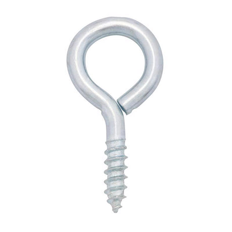 Hampton 3/16 in. D X 1-5/8 in. L Zinc-Plated Steel Screw Eye 60 lb. cap. 50 pk, Pack of 50