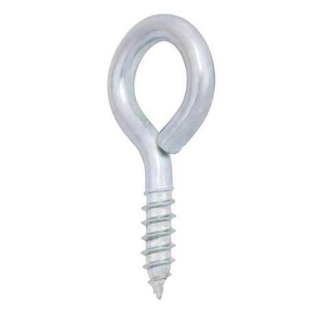 Hampton 1/4 in. D X 1-7/8 in. L Zinc-Plated Steel Screw Eye 70 lb. cap. 50 pk, Pack of 50