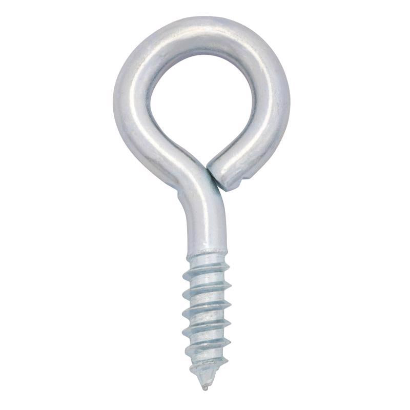 Hampton 9/32 in. D X 2-13/16 in. L Zinc-Plated Steel Screw Eye 120 lb. cap. 50 pk, Pack of 50