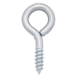 Hampton 9/32 in. D X 2-13/16 in. L Zinc-Plated Steel Screw Eye 120 lb. cap. 50 pk, Pack of 50