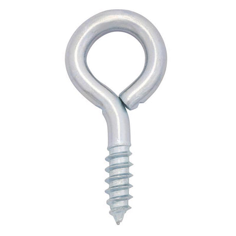 Hampton 9/32 in. D X 2-13/16 in. L Zinc-Plated Steel Screw Eye 120 lb. cap. 50 pk, Pack of 50