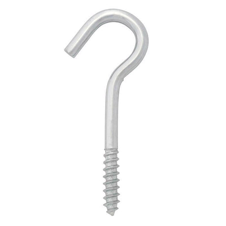 Hampton Small Zinc-Plated Silver Steel 2-1/2 in. L Ceiling Hook 45 lb 1 pk, Pack of 50
