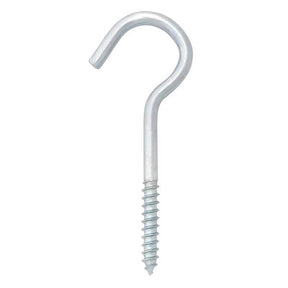 Hampton Small Zinc-Plated Silver Steel 3.375 in. L Ceiling Hook 50 lb 1 pk, Pack of 50