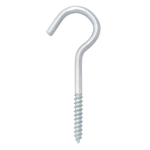 Hampton Small Zinc-Plated Silver Steel 3.375 in. L Ceiling Hook 50 lb 1 pk, Pack of 50