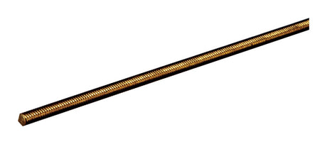 SteelWorks 3/16 in. D X 12 in. L Threaded Brass Rod 1 pk, Pack of 10