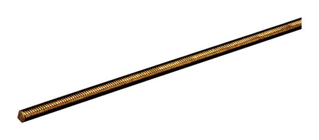 SteelWorks 3/8 in. D X 12 in. L Threaded Brass Rod 1 pk, Pack of 5