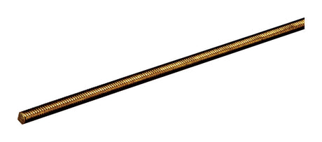 SteelWorks 1/2 in. D X 12 in. L Threaded Brass Rod 1 pk, Pack of 5
