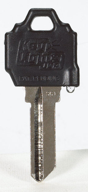Giant Concepts LLC Keylights Black Head House Key Blank w/Flashlight Single For Schlage/Baldwin Lock, Pack of 10