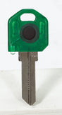 Giant Concepts LLC Keylights Green Head House Key Blank w/Flashlight Single For Kwikset KW1/Weiser W, Pack of 10