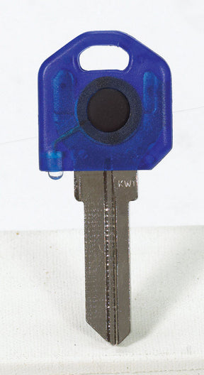 Giant Concepts LLC Keylights Blue Head House Key Blank w/Flashlight Single For Kwikset KW1/Weiser WR, Pack of 10