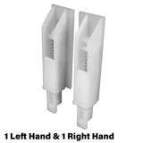 Prime-Line N 6559 Door Guide, Plastic, White, Bottom Corner Mounting