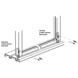 Prime-Line N 6559 Door Guide, Plastic, White, Bottom Corner Mounting