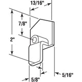 Prime-Line N 6558 Closet Door Bottom Guide, Plastic