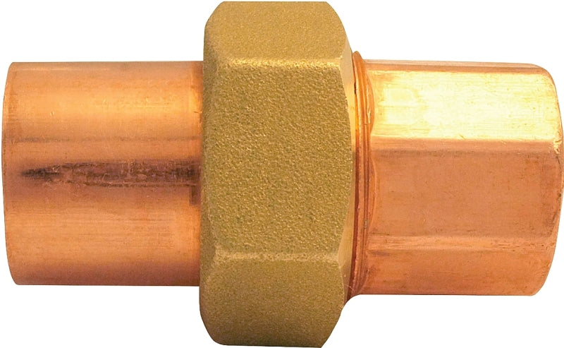 Nibco 633-W Series W02065D Pipe Union, 3/4 in, C x C, Copper, 582 psi Pressure