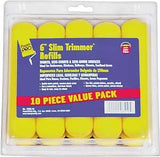 Foampro 75RS-10 Trimmer Refill, 3/8 in Thick Nap, 6 in L, Foam Cover, 10/PK