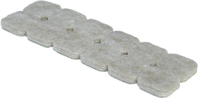 Shepherd Hardware 9815 Heavy-Duty Self-Adhesive Furniture Pad, Felt, Beige, 1 in L, 1 in W, 3/16 in Thick, Square